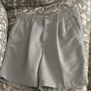 Dockers Light Gray Flat Front Men's Shorts